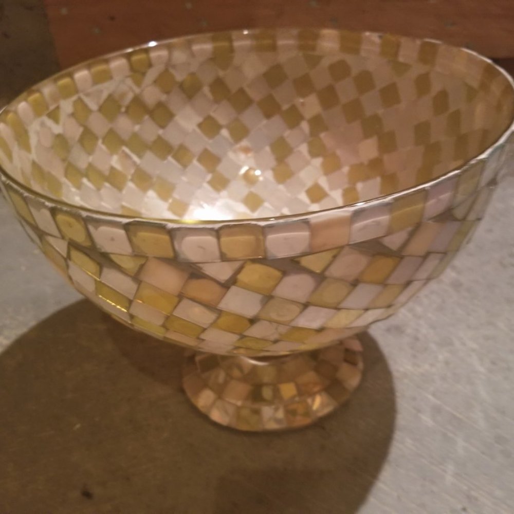 Home Sense glass mosaic centrepiece bowl